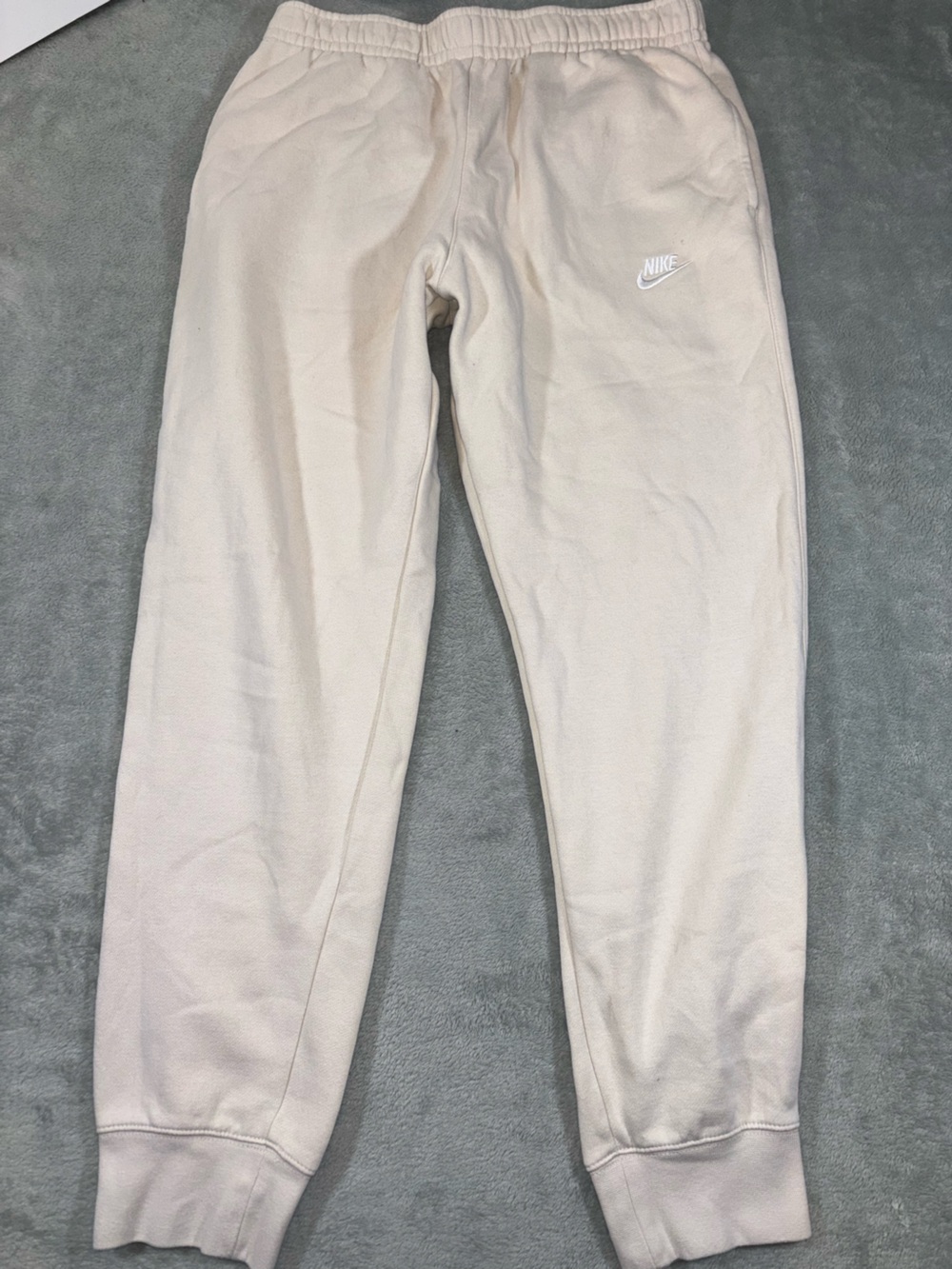 Cream Colored Nike Sweatpants Size Medium